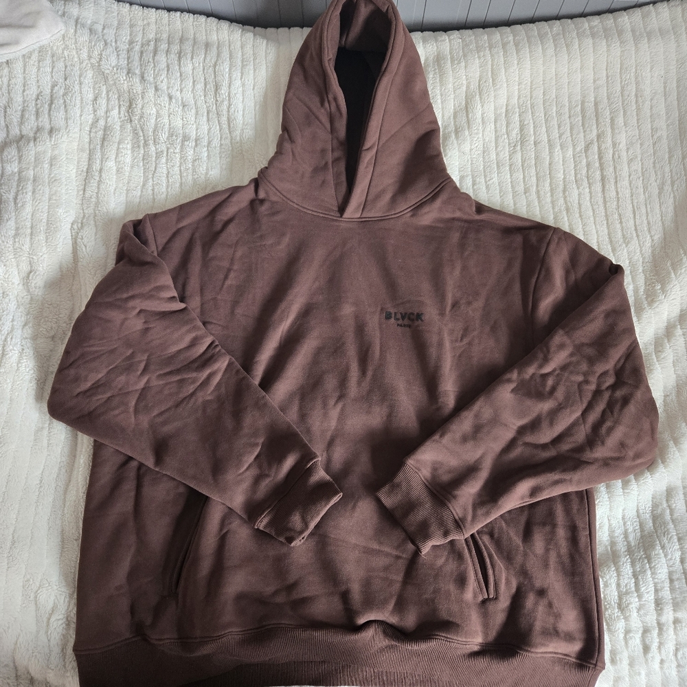 BLVCK Oversized Brown Hoodie Size XL